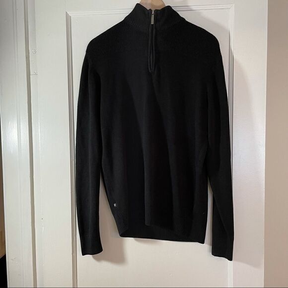 Medium Geoffrey Beene Black quarter zip sweater - Picture 9 of 12